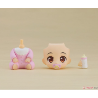 黏土人配件系列 換裝用嬰兒套組 粉紅色